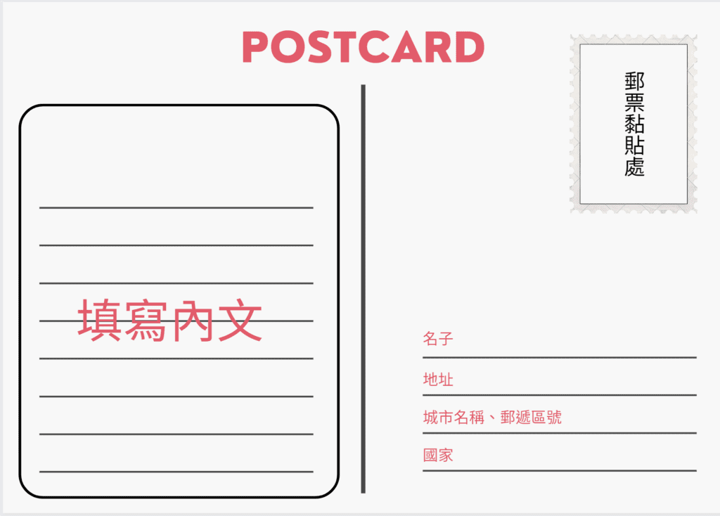 快速搞懂如何寄明信片，含詳細範例說明和圖片解說 生活分享 郭仕杰 Cj Kuo